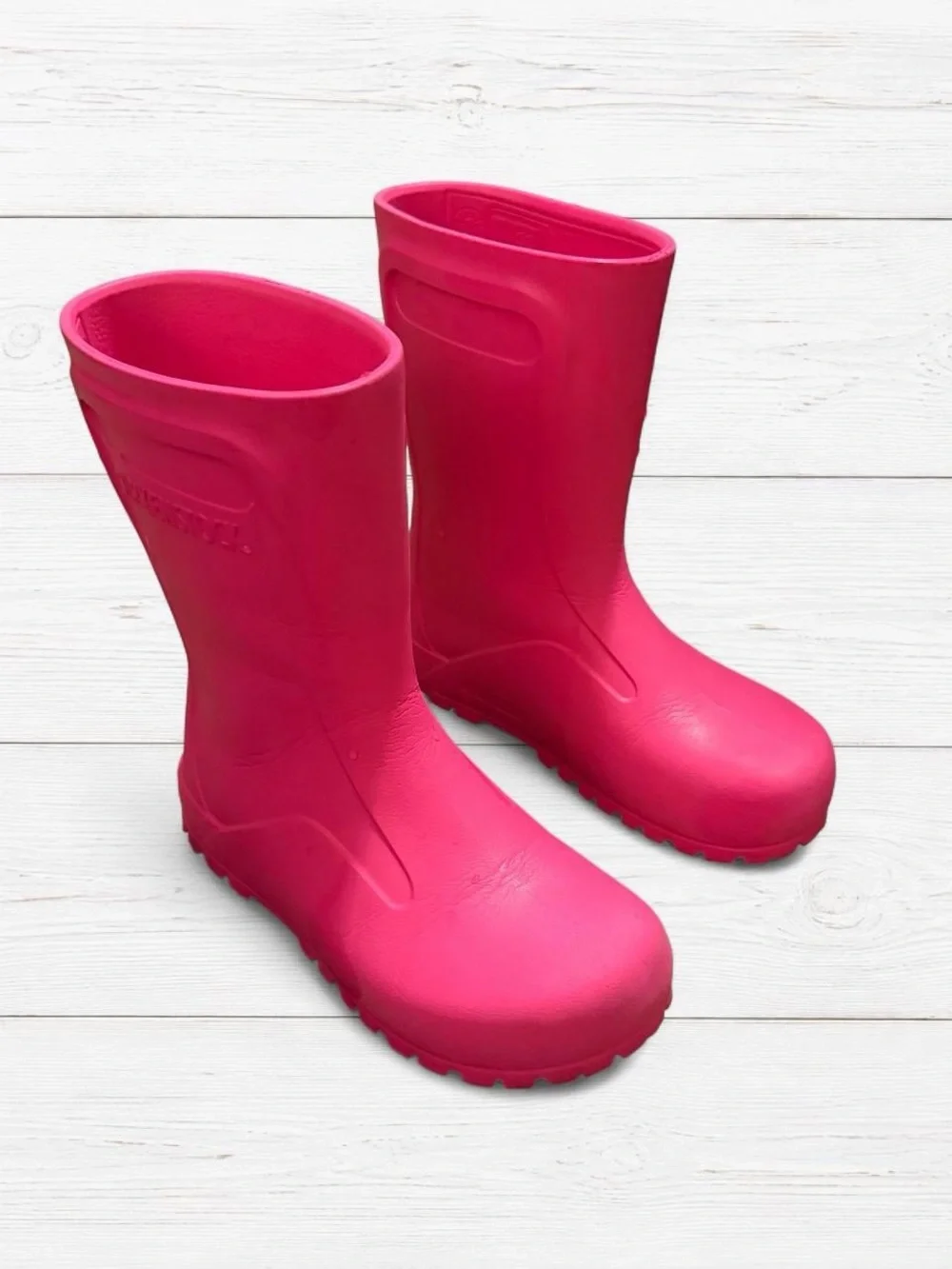 Kids Bright Pink Waterproof Rain Boots